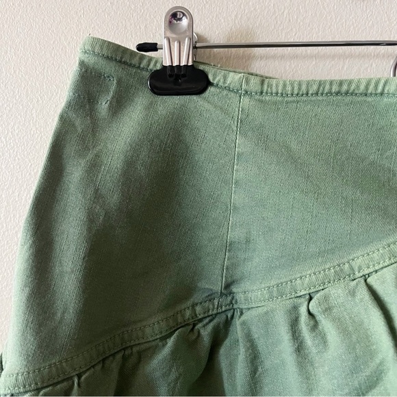 Mother The Ruffle Mini Skirt in Loden Frost Women's 32 - Picture 6 of 13
